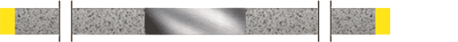 DS37EF single-sided extra-fine stainless-steel diamond strip