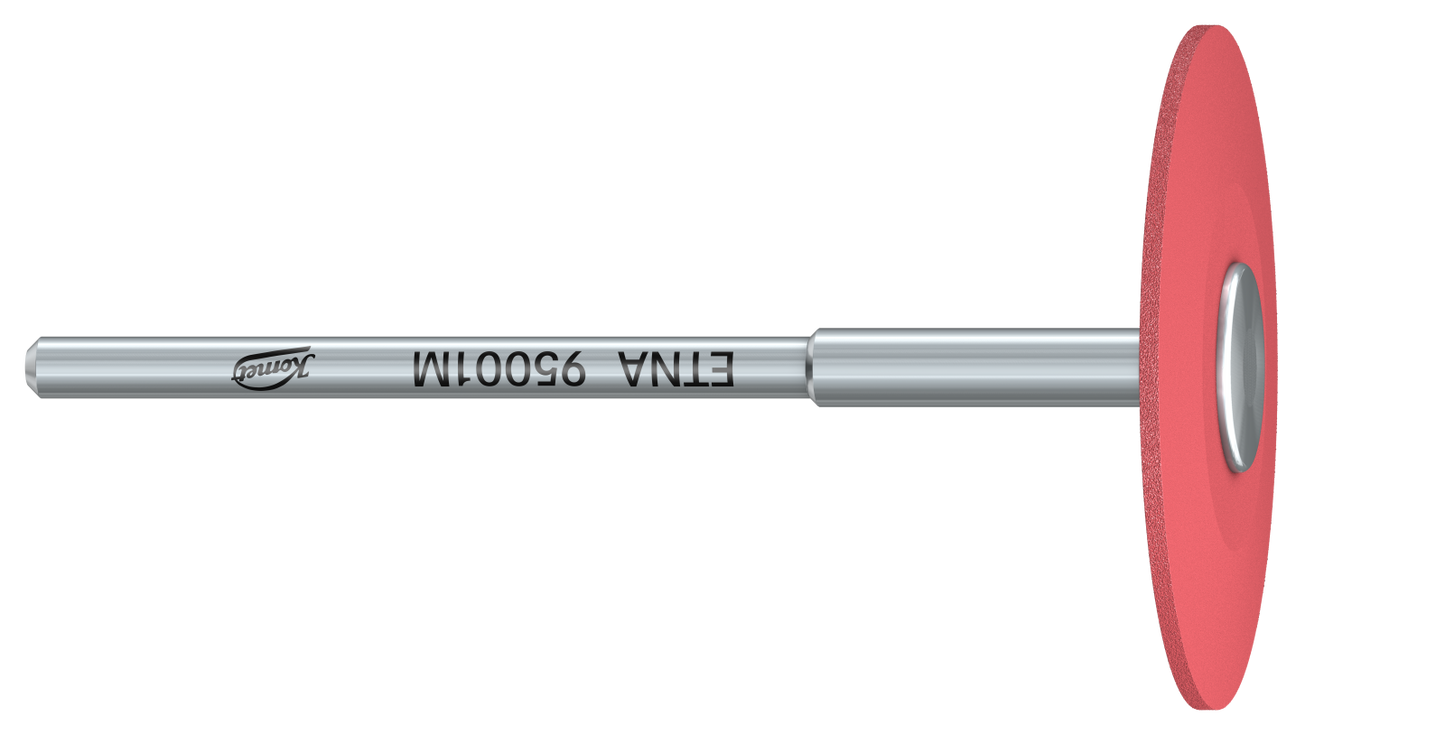 Two-step zirconia polishers for dental finishing