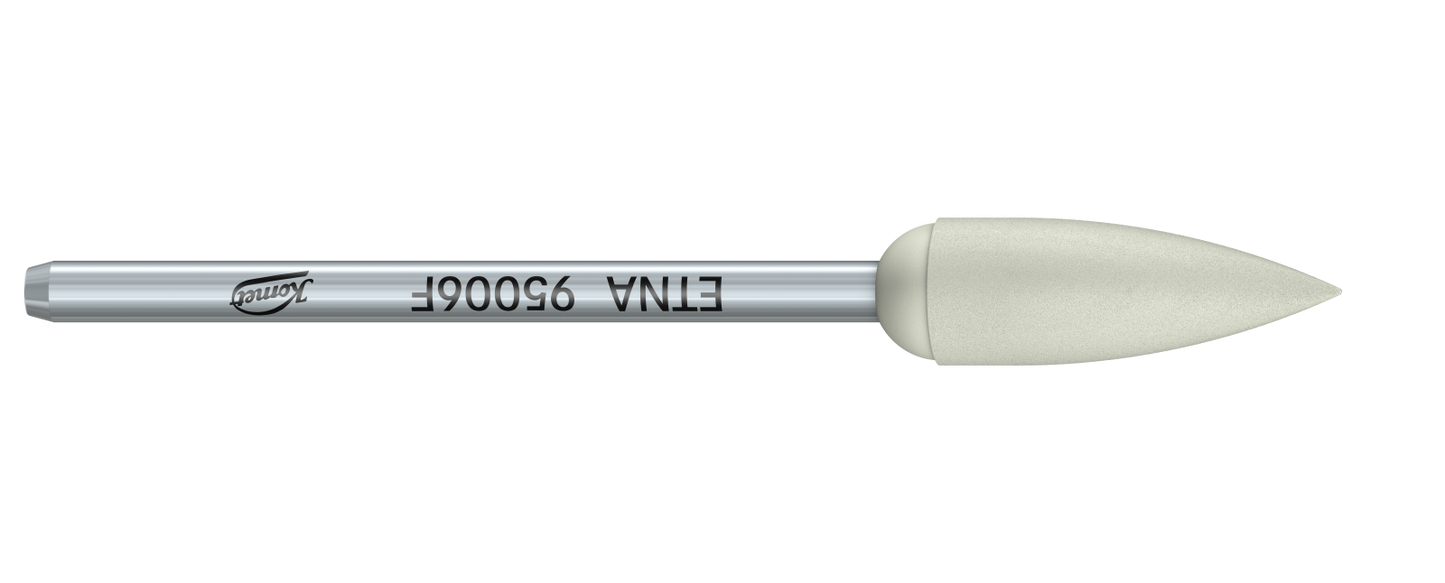 Dental zirconia polishers for smooth surface finish