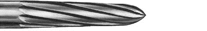 Dental bur for orthodontic adhesive removal