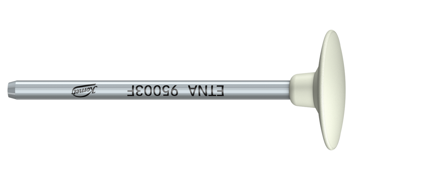Two-step zirconia polishers for dental finishing