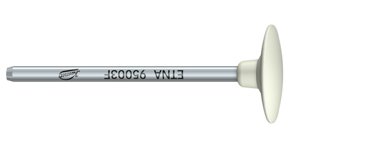 Two-step zirconia polishers for dental finishing