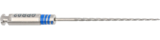 Nickel-titanium gutta-percha extractor with 2% taper and spiralled groove for endodontic canal preparation