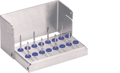 4656 Peri-Implantitis Kit with rotary instruments and sterilizable holder