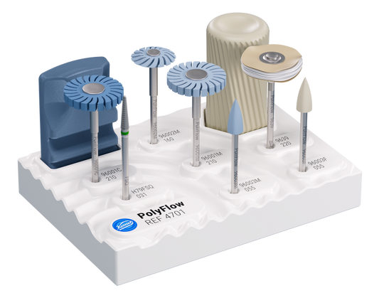 PolyFlow polishing kit for modern polymer materials